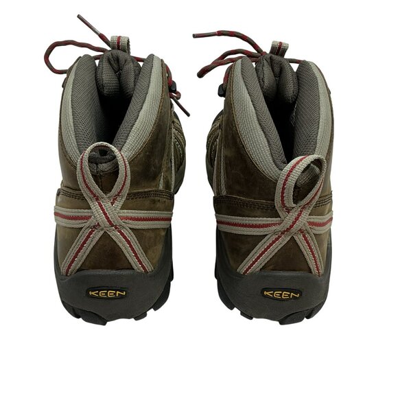 Keen Voyageur Mid Leather Mesh Waterproof Hiking Boots Mens 11 Brown main image 7